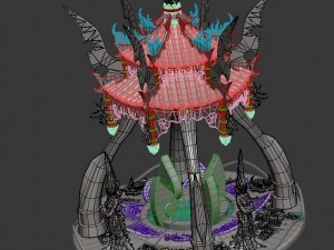 city center decoration - fortune spring 02 Model 3D