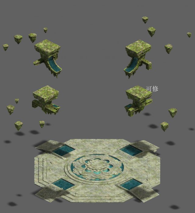 place of birth - altar 3D Модель .c4d .max .obj .3ds .fbx .stl .blend 