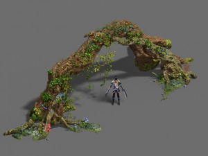 western sichuan river - tree arch 3D Model