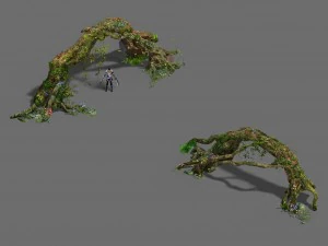 western sichuan river - tree arch 3D Model