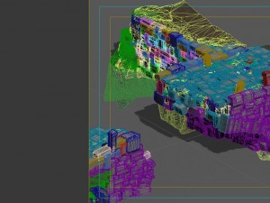 village - broken stone bridge 3D Модель
