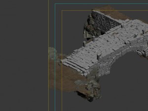 village - stone bridge Modello 3D