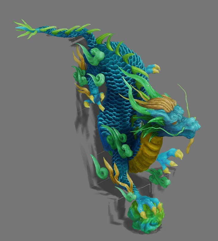 large city - city gate statue 3D Model .c4d .max .obj .3ds .fbx .stl .blend 
