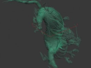 large city - city gate statue 3D Model