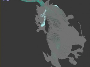 large city - city gate statue 3D 模型