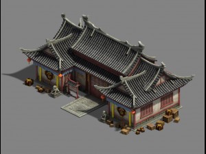 large city - pawnshop 3Dモデル