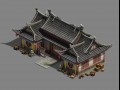 large city - pawnshop Modèle 3D