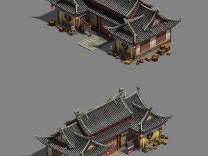 large city - pawnshop Modello 3D