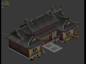 large city - pawnshop Modello 3D