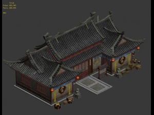 large city - pawnshop 3D Model