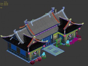 large city - pawnshop Modello 3D