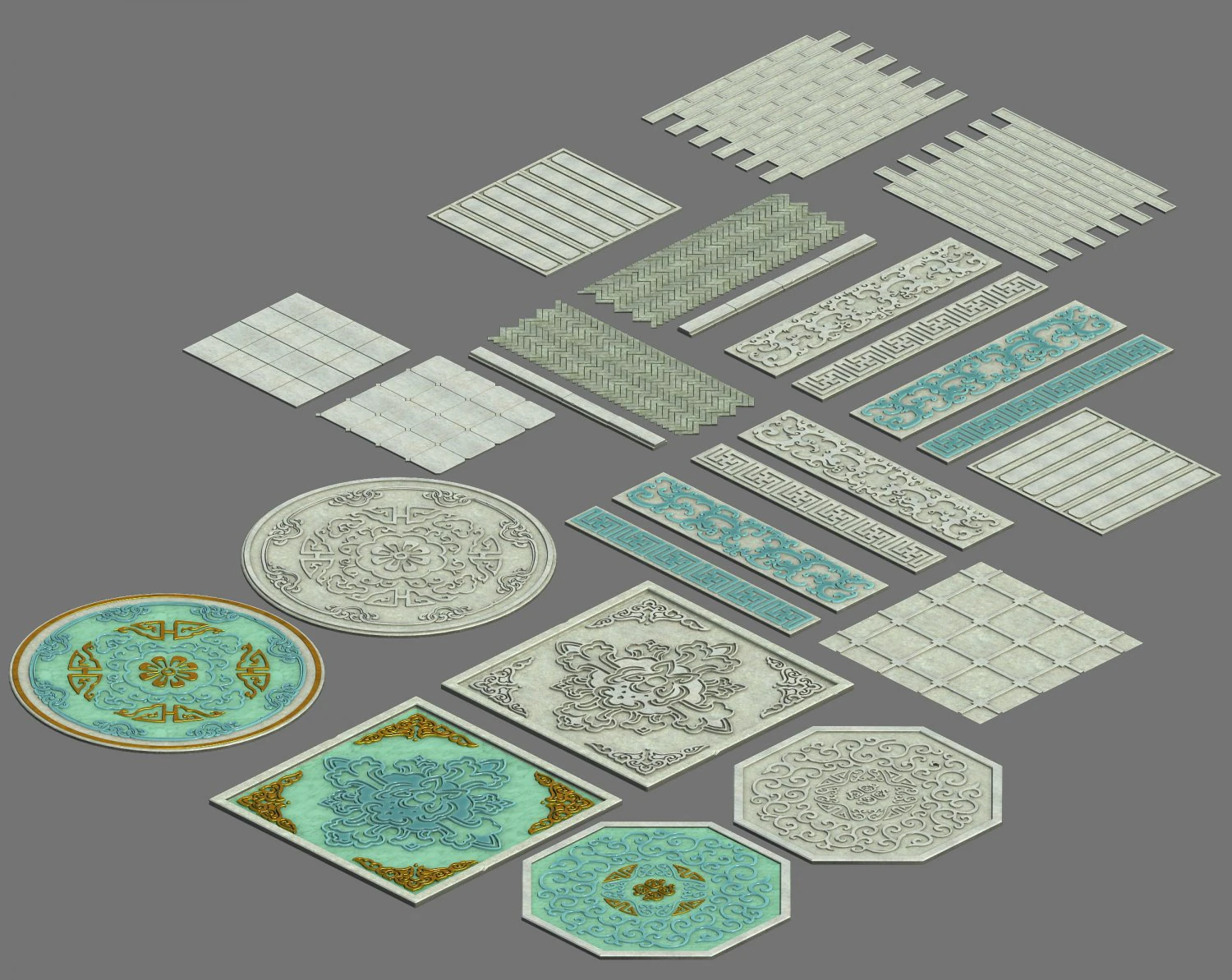 large city - parquet 3D Model .c4d .max .obj .3ds .fbx .stl .blend 