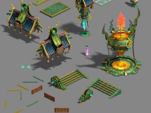 large city - forging shop Model 3D