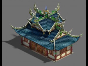 large city - palace 03 3D Модель