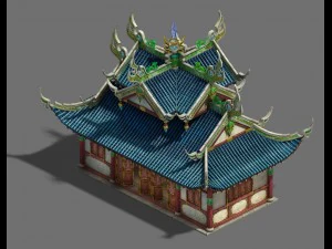 large city - palace 03 3D Model