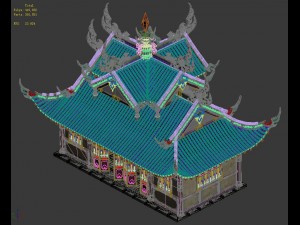 large city - palace 03 3D Модель