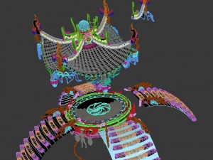 large city square - pavilion 3D Model