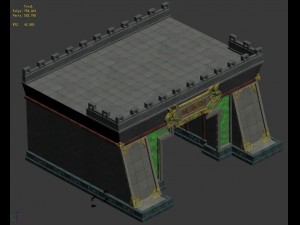 large city - city gate Modèle 3D
