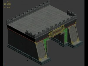 large city - city gate 3D Model
