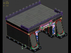 large city - city gate Modèle 3D