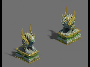 large city - retaining wall 02 3D Model