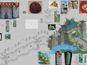 large city - retaining wall 02 3D 모델