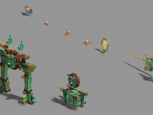 large city - market gate 3D Model