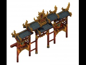 large wooden arch 3D मॉडल