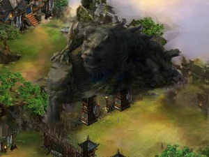 grande estátua de tigre Modelo 3D