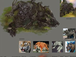 large tiger statue 3Dモデル