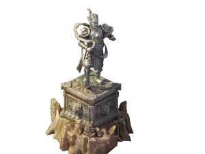 game model - large statue stone carving 3D Model