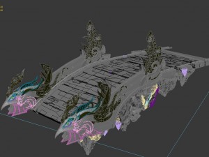 taoism - phoenix bridge Modèle 3D