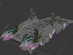 taoism - phoenix bridge 3D Model
