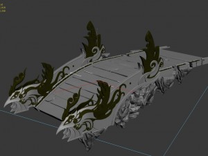 taoism - phoenix bridge Modèle 3D