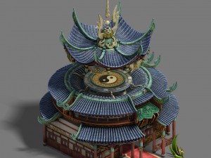 road religion - side hall 01 3D Model