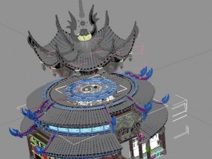 road religion - side hall 01 3D 模型
