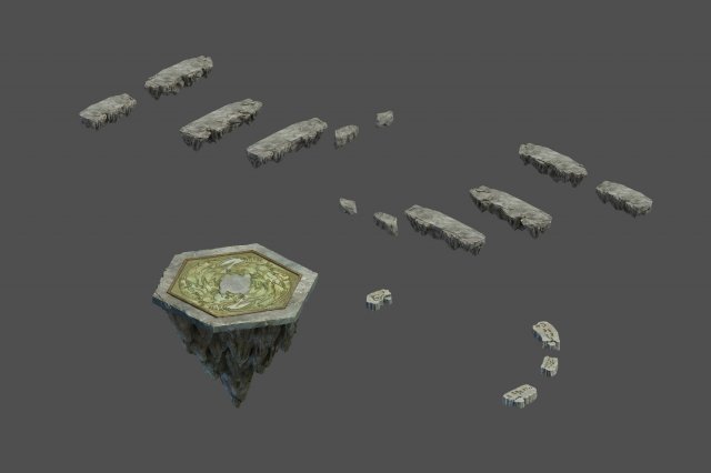 road religion - platform ladder 3D 模型 .c4d .max .obj .3ds .fbx .stl .blend 