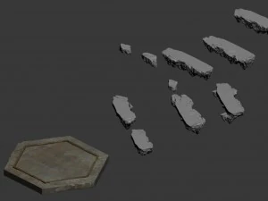 road religion - platform ladder 3D Model