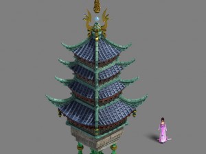 road religion - tower 3D Модель