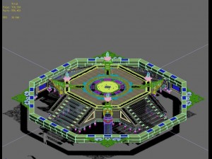 road religion - center square Model 3D