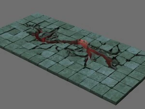 the surface is broken 3D Model