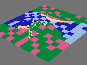 the surface is broken 3D Modell