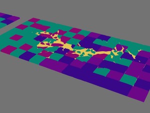 the surface is broken 3D Modell