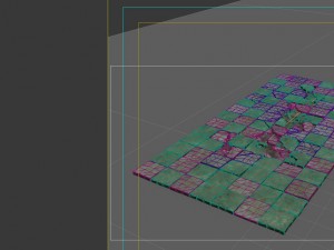 the surface is broken 3D Modell