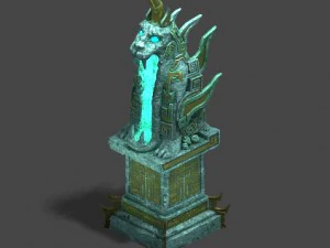 penjara bawah tanah - patung Model 3D