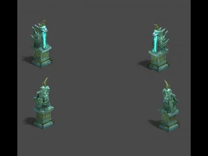 dungeon - statue 3D Model