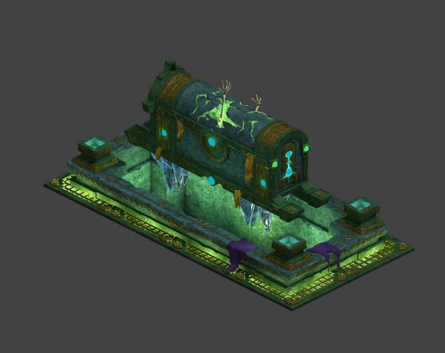 dungeon - coffin 02 Model 3D .c4d .max .obj .3ds .fbx .stl .blend 