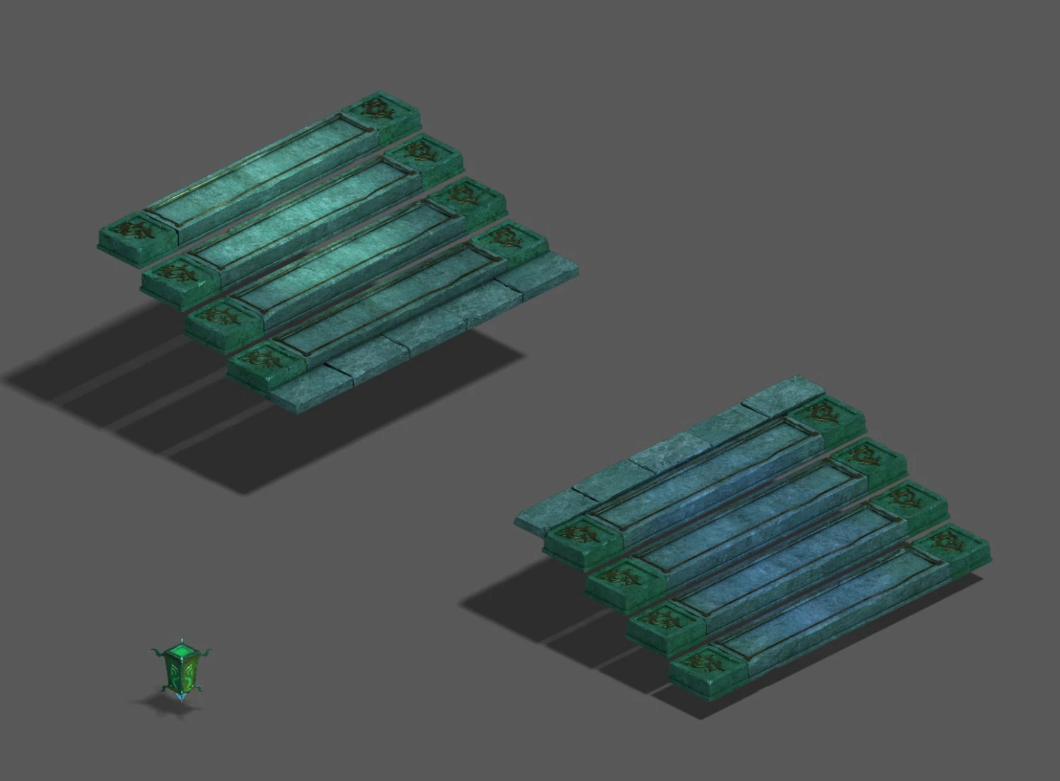 dungeon - stairs 3D Model .c4d .max .obj .3ds .fbx .stl .blend