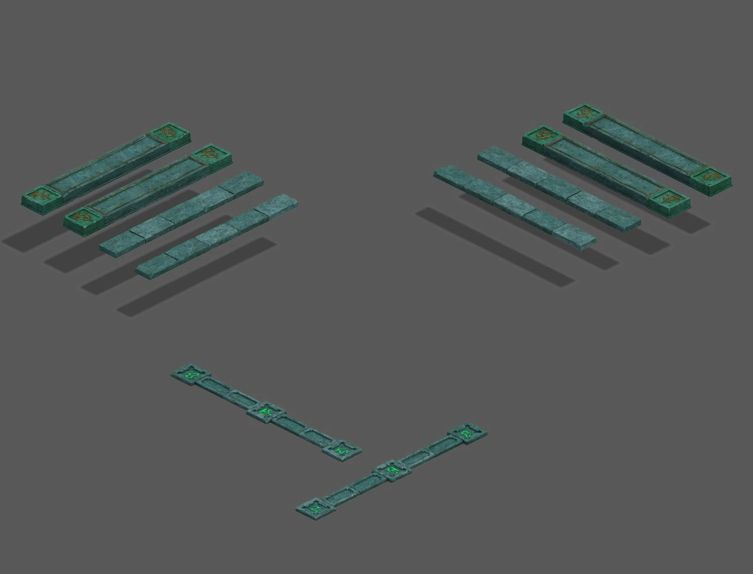 dungeon - stairs 2 3D Model .c4d .max .obj .3ds .fbx .stl .blend 