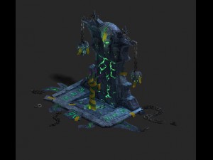 underground city - tombstone Model 3D